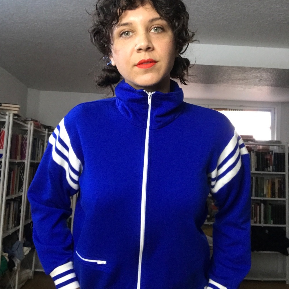 Vintage Ringer Sleeve Track Jacket - 🔸